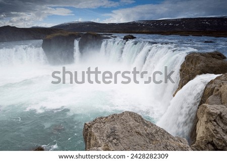 Godafoss waterfalls, iceland, polar regions
