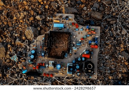 Picture of an Old Vintage Mother Board