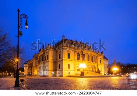 Rudolfinum concert hall and art gallery, prague, czech republic, europe