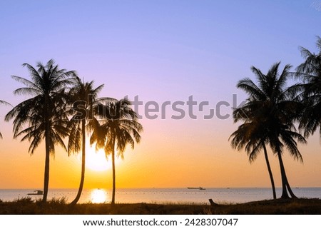 Sunset at long beach, phu quoc island, vietnam, indochina, southeast asia, asia Royalty-Free Stock Photo #2428307047