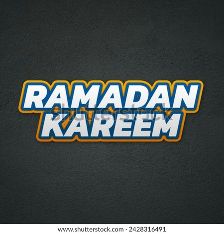 3D islamic greetings ramadan kareem card design 