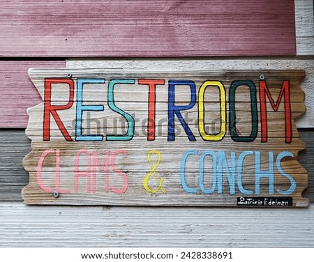 Funny bathroom sign, key west