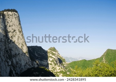 Hua shan, a granite peaked mountain of 2160m, shaanxi province, china, asia