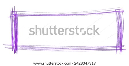 purple frame isolated on white background