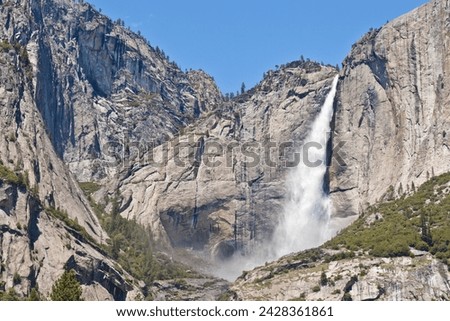 Upper yosemite falls, yosemite valley, yosemite national park, unesco world heritage site, sierra nevada, california, united states of america, north america