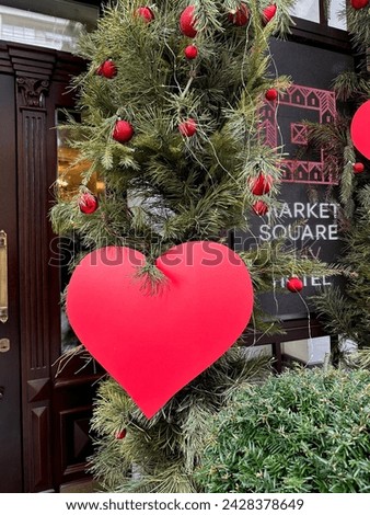 Valentine’s Day decorations in Eastern Europe 
