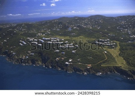 Aerial view, st. thomas, u.s.virgin islands, caribbean, central america