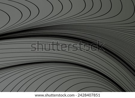Light Gray vector template with lines. An elegant bright illustration with gradient lines. Best design for your business.