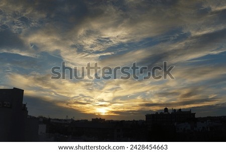 High resolution sky during sunset
