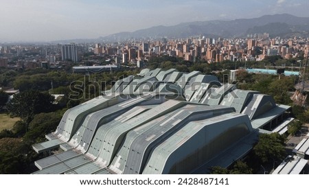Panoramic photography over the city of Medellin