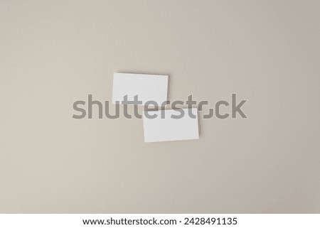 Business Card Mockup, 3.5x2 inch Card Mockup, Minimal Styled Stock, Blank Business Card Template, Beige Background