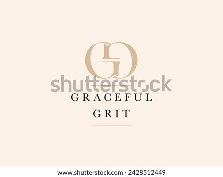 GG Graceful Grit Lady Preneur Logo Template