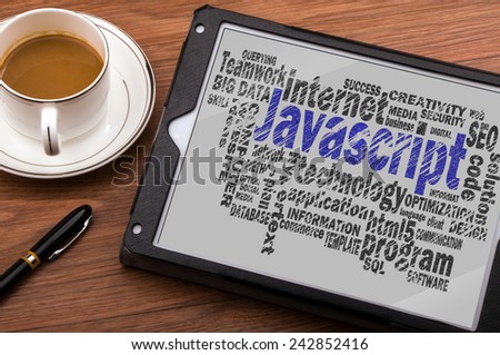 javascript word cloud with related tags