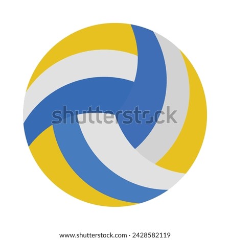 Volleyball Vector Flat Icon Design
