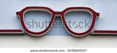 Eyeglass symbol Design Presentation Construction