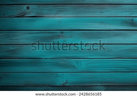 Processed collage of dark cyan blue wooden background texture. Background for banner, backdrop or texture for 3D mapping