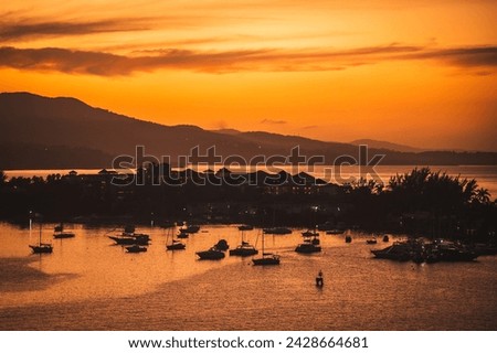 Beautiful sunset in Montego Bay Jamaica
