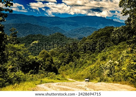 Road to the mountain
mountainous landscape along the logging road in Upper Baram, Miri, Sarawak. One of remote road in Borneo connecting Bario and other parts of Upper Baram to Miri City