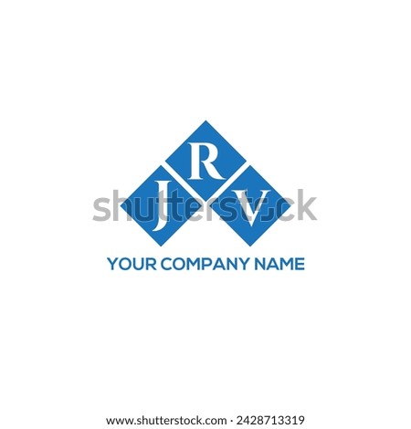 JRV letter logo design on white background. JRV creative initials letter logo concept. JRV letter design.
