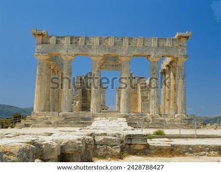 Temple of aphaia, aegina, argo-saronic islands, greece, europe Royalty-Free Stock Photo #2428788427