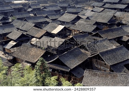 Dong village near rongjiang, guizhou, china, asia