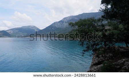 landscape of a beautiful coast , photo of a coast 