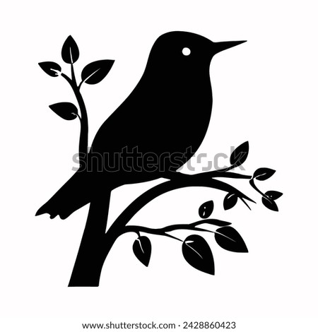 Set of a flock of flying different birds silhouettes Collection of different cartoon black birds on white background. Vector illustration.
