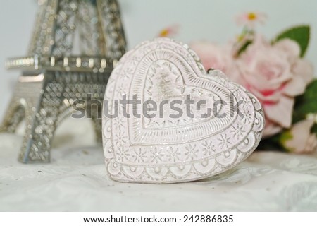 Valentine's Day - Symbol of love - heart and flowers