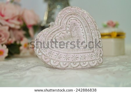 Valentine's Day - Symbol of love - heart and flowers