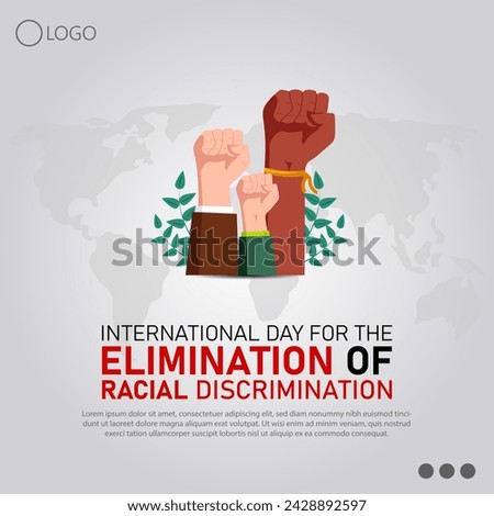 International Day for the Elimination of Racial Discrimination, observed on March 21st, is a global initiative dedicated to combating racism and promoting equality. Royalty-Free Stock Photo #2428892597