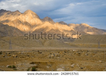 Landscape of Himalayan mountainous terrane  in Ladakh