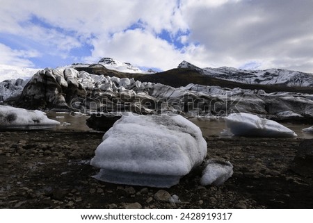 Svínafellsjökull is a glacier in Iceland that forms a glacier tongue of Vatnajökull.