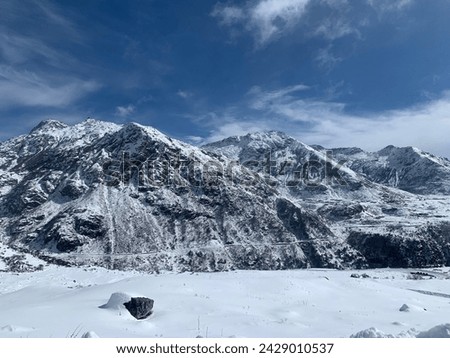 These beautiful pictures were taken right after a heavy snowfall during my last visit to Nathula Pass, one of the Indo-China trading borders in Sikkim, India. 