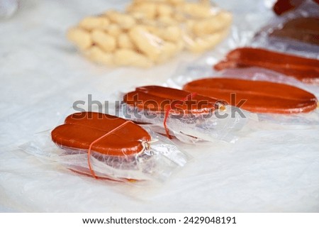 "Mullet Roe, a Vital Ingredient for Chinese New Year, Easily Available in Markets Around the Lunar New Year, as Seen in the Picture"