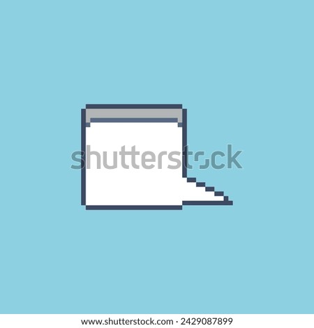 this is speech bubble in pixel art use white color and blue background ,this item good for presentations,stickers, icons, t shirt design,game asset,logo and your project.