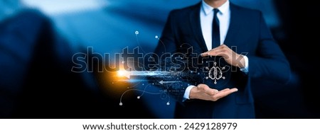 Business Intelligence BI. The Powerhouse of Analytics and Big Data Analysis in the Finance and Business Concept. Royalty-Free Stock Photo #2429128979