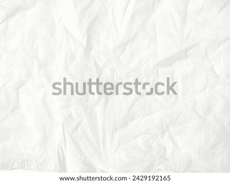 white crumpled tissue paper. texture background.