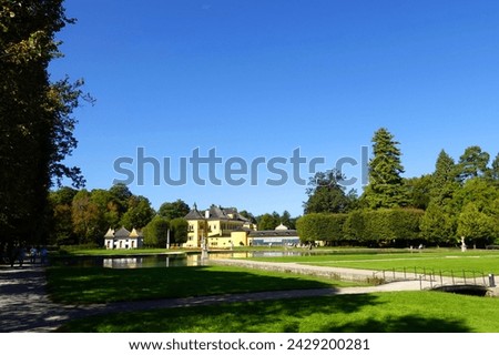 beautiful scenery of Hellbrunn Palace, Austria