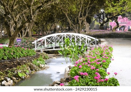 Beautiful flower gardens and various types of temperate flowers are held in winter for tourists to come and admire the beauty of the flowers.
