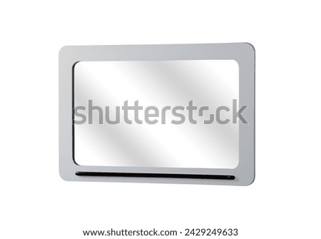 Decorative mirror isolated on white background .