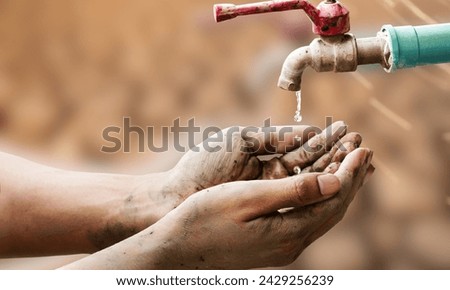 "World Water Day: a global call to protect and preserve our freshwater resources. Join us in raising awareness and advocating for sustainable water management for a better tomorrow." Royalty-Free Stock Photo #2429256239