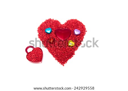 Valentines Day background with hearts