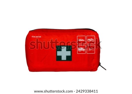 first aid kit isolated on white background