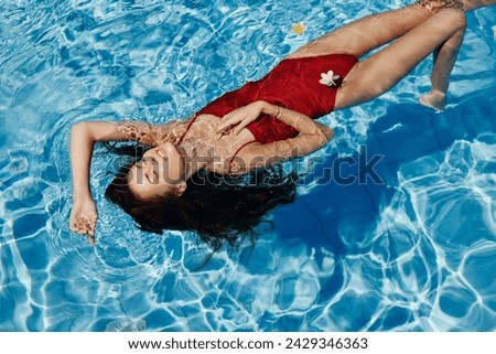 Person woman leisure water girl pool sport lifestyle bikini summer blue swim female