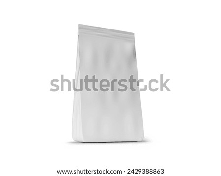 Pouch Bag Packaging Mockup 3D Illustration Mockup Scene on Isolated Background