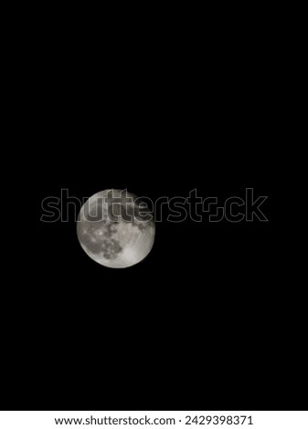 Clear picture of full moon
