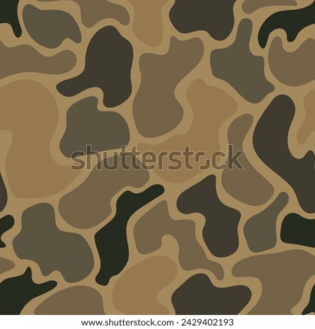 vector duck hunting camouflage pattern, seamless pattern, camo pattern Royalty-Free Stock Photo #2429402193
