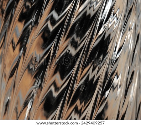 Mumbai, Maharashtra, India - February 23, 2024: Abstract image of a portion of a bottle of water created using a macro lens and flash 