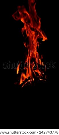 A "fire picture" captures the intense beauty and power of flames dancing in the darkness. In this image, vibrant hues of orange, red, and yellow swirl and leap, casting a warm glow across the scene.