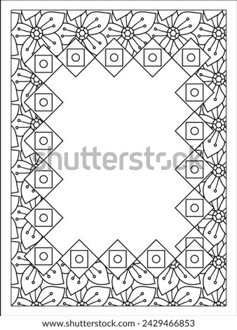 Abstract geometric pattern with , lines. Seamless vector Borders. White and black ornament. Simple lattice graphic design.
